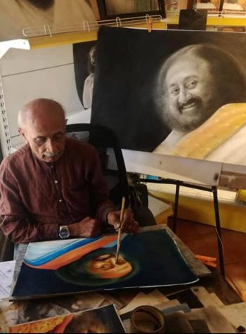 Sri Sri Ravishankar portrait by Daya