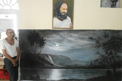 Landscape painting by Daya